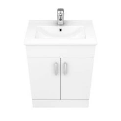 Toreno Cloakroom Suite inc. Modern Toilet (White Gloss) 12 Toreno Cloakroom Suite inc. Modern Toilet (White Gloss) -Cloakroom Suites Shop MCSGW n d3 460