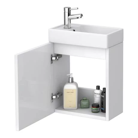 Minimalist Compact Wall Hung Vanity Unit + Series 600 Close Coupled Toilet 6 Minimalist Compact Wall Hung Vanity Unit + Series 600 Close Coupled Toilet - Image 4