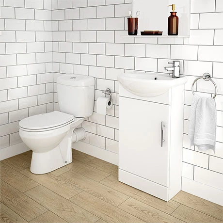Melbourne Close Coupled Toilet incl. 420 Cabinet + Basin Set 3 Melbourne Close Coupled Toilet incl. 420 Cabinet + Basin Set