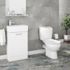 Melbourne Close Coupled Toilet incl. White Compact Cabinet + Basin Set 2 Melbourne Close Coupled Toilet incl. White Compact Cabinet + Basin Set -Cloakroom Suites Shop MELVTY058 PROD1