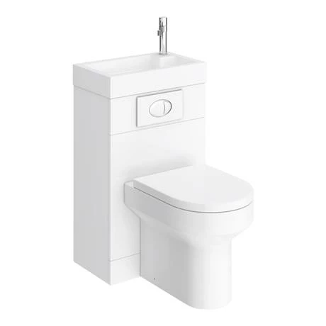 Metro Combined Two-In-One Wash Basin & Toilet (500mm wide x 300mm) 8 Metro Combined Two-In-One Wash Basin & Toilet (500mm wide x 300mm) - Image 6