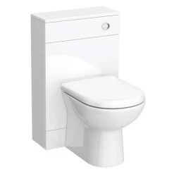 Toreno 1100mm Gloss White Vanity Unit Bathroom Suite - Depth 400/200mm -Cloakroom Suites Shop MOD1100PAN d2 460