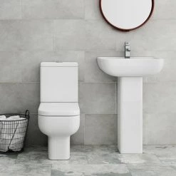 Pro 600 Short Projection Modern Bathroom Suite -Cloakroom Suites Shop MSPBS d3 460