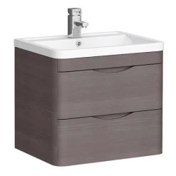 Monza Stone Grey Wall Hung Sink Vanity Unit + Toilet Package 8 Monza Stone Grey Wall Hung Sink Vanity Unit + Toilet Package -Cloakroom Suites Shop MZSGWHVTP d1 460