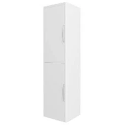 Monza Gloss White Floor Standing Vanity Bathroom Furniture Package -Cloakroom Suites Shop MZWHTFSFP d3 460