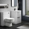 Monza Gloss White Floor Standing Sink Vanity Unit + Square Toilet Package 1 Monza Gloss White Floor Standing Sink Vanity Unit + Square Toilet Package -Cloakroom Suites Shop MZWHTFSVTP p
