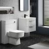 Monza Gloss White Wall Hung Sink Vanity Unit + Square Toilet Package 1 Monza Gloss White Wall Hung Sink Vanity Unit + Square Toilet Package -Cloakroom Suites Shop MZWHTWHVTP p