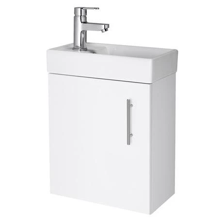 Minimalist Compact Wall Hung Vanity Unit + Series 600 Close Coupled Toilet 4 Minimalist Compact Wall Hung Vanity Unit + Series 600 Close Coupled Toilet - Image 2