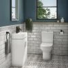 Nova Small Cloakroom Suite - Gloss White -Cloakroom Suites Shop NVCLKFS n p