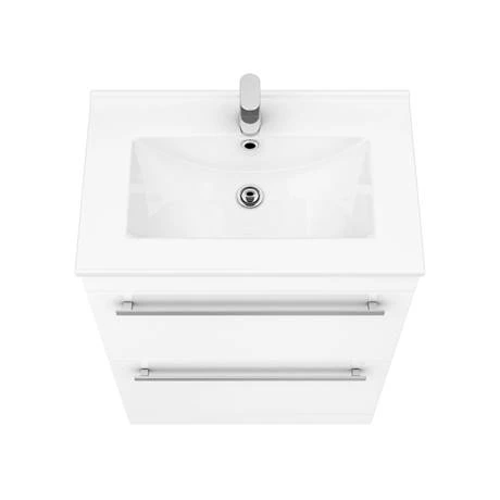Nova High Gloss White Vanity Bathroom Suite - W1100 x D400/200mm 8 Nova High Gloss White Vanity Bathroom Suite - W1100 x D400/200mm - Image 6