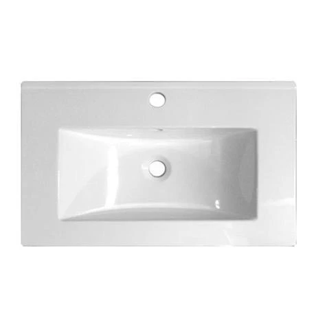 Nova High Gloss White Vanity Bathroom Suite - W1300 x D400/200mm 4 Nova High Gloss White Vanity Bathroom Suite - W1300 x D400/200mm - Image 2