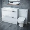 Nova High Gloss White Vanity Bathroom Suite - W1500 x D400/200mm 1 Nova High Gloss White Vanity Bathroom Suite - W1500 x D400/200mm -Cloakroom Suites Shop Nova High Gloss White Vanity Bathroom Suite W1500 p