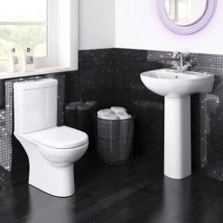 Cloakroom Suites Shop 6 Nuie Lawton Compact 4-Piece Bathroom Suite