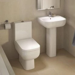 RAK Series 600 WC PAK with Soft Close Seat + 1TH Basin