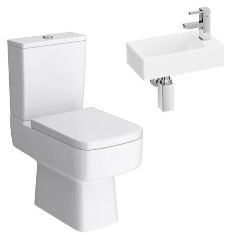 Rondo Cloakroom Suite (Toilet + Wall Hung Basin) 6 Rondo Cloakroom Suite (Toilet + Wall Hung Basin) - Image 4