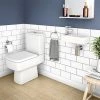 Rondo Cloakroom Suite (Toilet + Wall Hung Basin) 2 Rondo Cloakroom Suite (Toilet + Wall Hung Basin) -Cloakroom Suites Shop RCS np