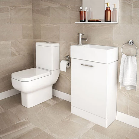 RAK Series 600 Toilet inc. Soft Close Seat + White Compact Vanity Unit 3 RAK Series 600 Toilet inc. Soft Close Seat + White Compact Vanity Unit