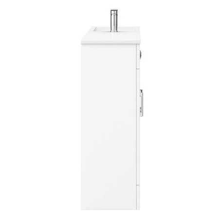 Valencia Slimline Combination Basin & Toilet Unit - White Gloss - (1000 x 305mm) 4 Valencia Slimline Combination Basin & Toilet Unit - White Gloss - (1000 x 305mm) - Image 3