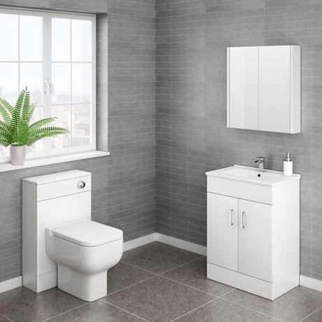 Toreno Cloakroom Suite inc. Pro 600 Toilet (White Gloss) 8 Toreno Cloakroom Suite inc. Pro 600 Toilet (White Gloss) - Image 6