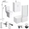 Toreno L-Shaped 1500 Complete Bathroom Package 1 Toreno L-Shaped 1500 Complete Bathroom Package -Cloakroom Suites Shop TRCBS15 p