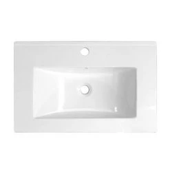 Toreno Gloss White Vanity Unit Suite + Single Ended Bath (3 Bath Size Options) -Cloakroom Suites Shop Turin Gloss White Vanity Unit Suite d2 460