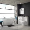 Toreno Vanity Unit Suite + Modern Slipper Bath 2 Toreno Vanity Unit Suite + Modern Slipper Bath -Cloakroom Suites Shop Turin Vanity Unit Suite with Modern Slipper Bath n p