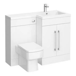 Valencia 1100mm Bathroom Combination Suite Unit with Basin + Square Toilet 10 Valencia 1100mm Bathroom Combination Suite Unit with Basin + Square Toilet -Cloakroom Suites Shop VAL1100S detail1 460