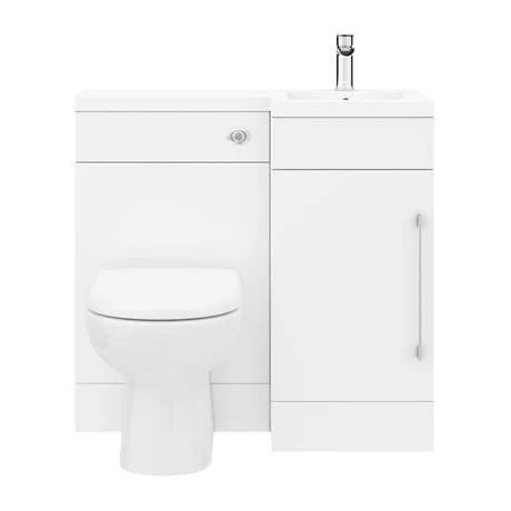 Valencia 900mm Combination Bathroom Suite Unit + Round Toilet 8 Valencia 900mm Combination Bathroom Suite Unit + Round Toilet - Image 6
