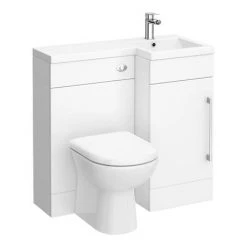 Valencia 900mm Combination Bathroom Suite Unit + Round Toilet 11 Valencia 900mm Combination Bathroom Suite Unit + Round Toilet -Cloakroom Suites Shop VAL900R d1 460