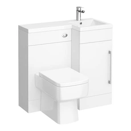 Valencia 900mm Combination Bathroom Suite Unit + Square Toilet 5 Valencia 900mm Combination Bathroom Suite Unit + Square Toilet - Image 3
