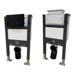 Valencia Cloakroom Suite (incl. Matt Black Flush + Concealed Cistern Frame) -Cloakroom Suites Shop VALMBCS1 d2a 460