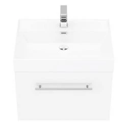 Valencia Bathroom Suite (Toilet, White Vanity with Chrome Handle, L-Shaped Bath + Screen) 10 Valencia Bathroom Suite (Toilet, White Vanity with Chrome Handle, L-Shaped Bath + Screen) -Cloakroom Suites Shop VBSGWCH6 d2 460