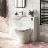 Venice Gloss White Vanity Unit Cloakroom Suite w. Chrome Handle 2 Venice Gloss White Vanity Unit Cloakroom Suite w. Chrome Handle -Cloakroom Suites Shop VEN2CH p
