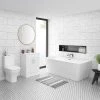 Venice BTW Free Standing Bath Suite 2 Venice BTW Free Standing Bath Suite -Cloakroom Suites Shop VENBTWBS prod1