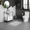 Venice 600 Black Frame Basin Washstand with Toilet 2 Venice 600 Black Frame Basin Washstand with Toilet -Cloakroom Suites Shop VWS6BS p